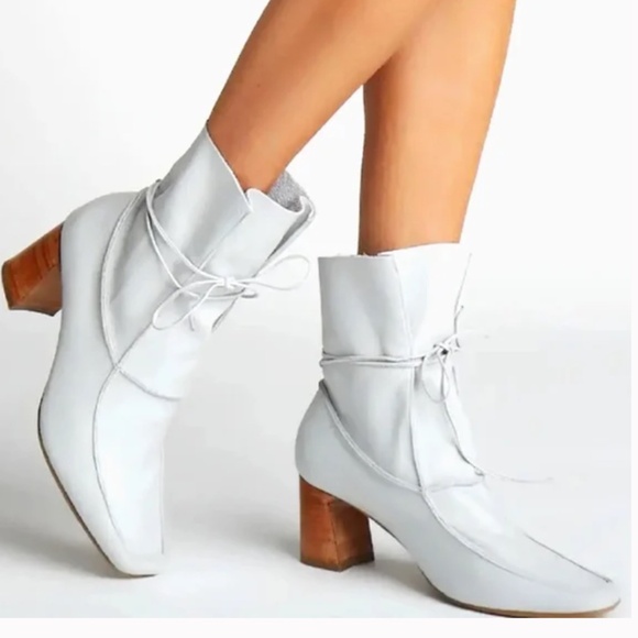 STIVALI  New York Awakening Leather Ankle Boots - Grey 8.5 / 40 - Picture 1 of 8